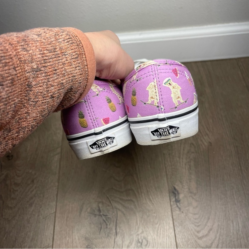 VANS Pool Vibes Dog African Violet Skateboarding Shoes Size 9.5 Women, 8 Men - Picture 8 of 10
